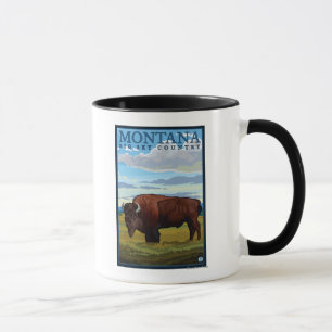 MontanaBison Vintage Travel Poster Mug
