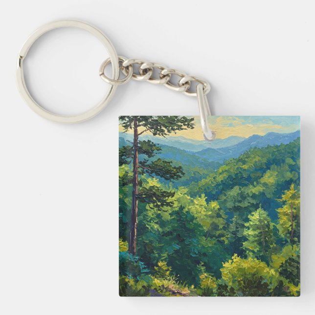 Montane Forest Key Ring (Front)