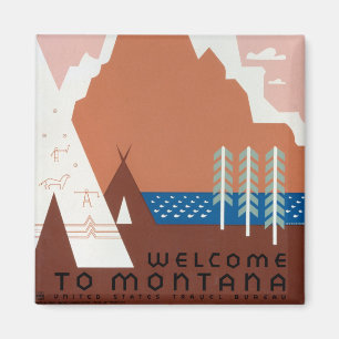 Montanta Unedited Vintage Photos Old Aesthetic Pic Magnet