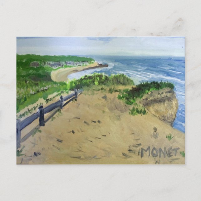 Montauk Cliffs Postcard (Front)