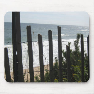 Montauk Fence Love Mouse Mat