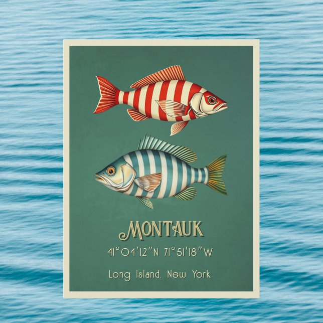 Montauk Long Island New York fish Postcard (Creator Uploaded)