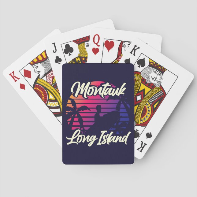 Montauk, Long Island Playing Cards (Back)