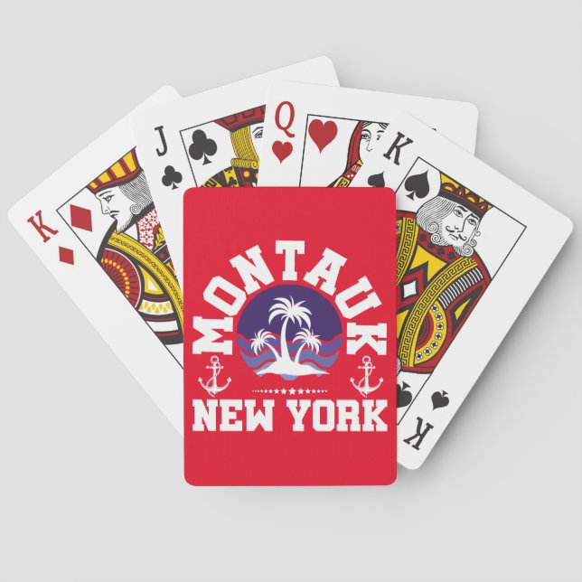 Montauk,New York Playing Cards (Back)