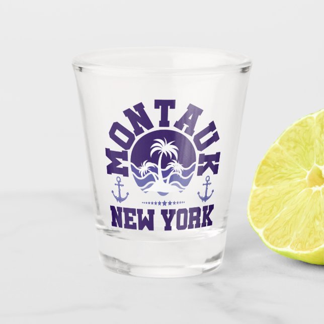 Montauk,New York Shot Glass (Front)