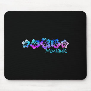 Montauk, New York Tropical Flower -vacation Beach Mouse Mat