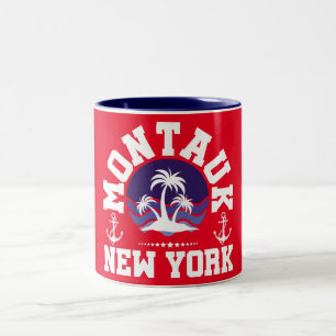 Montauk,New York Two-Tone Coffee Mug