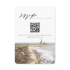 MONTAUK New York Watercolor QR Code RSVP Card