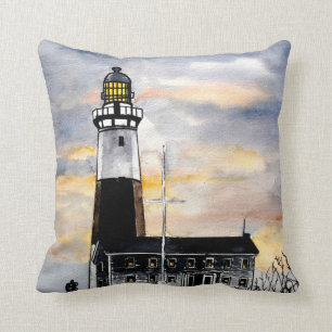 Montauk Point Lighthouse pillow