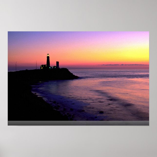 Montauk Point lighthouse Poster (Front)
