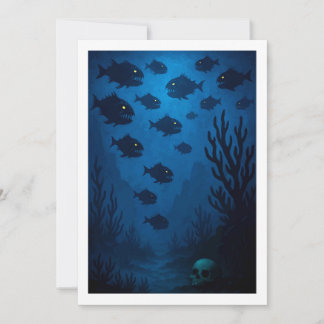 Montauk Salvage Co. Piranha Card 5x7