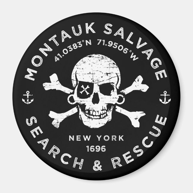 Montauk Salvage Company Magnet (Front)