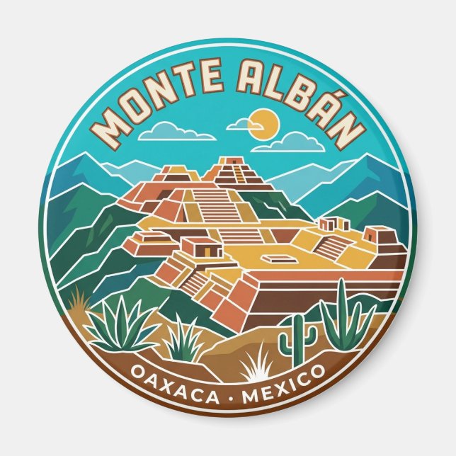 Monte Albán Mexico Magnet (Front)