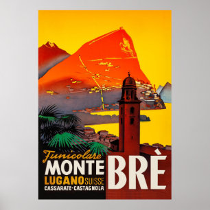 Monte Brè, Lugano, Switzerland Poster