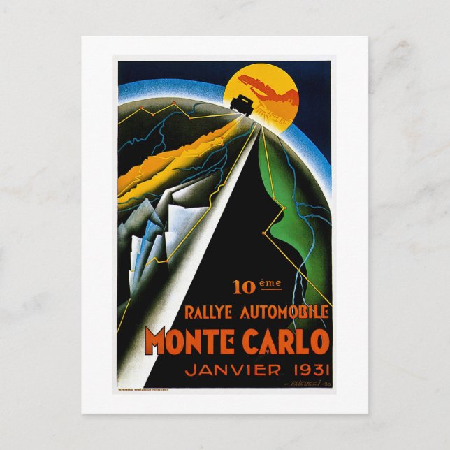 Monte Carlo 1931 Postcard (Front)