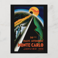 Monte Carlo Auto Rally ~ Vintage Automobile Ad