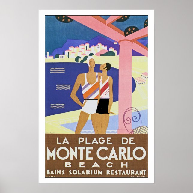 Monte Carlo Beach Poster (Front)