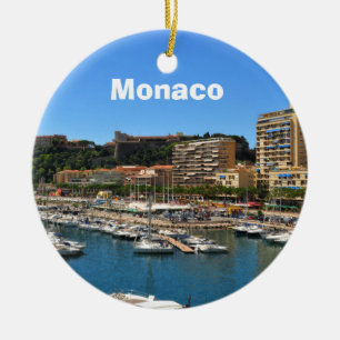 Monte Carlo in Monaco Ceramic Tree Decoration