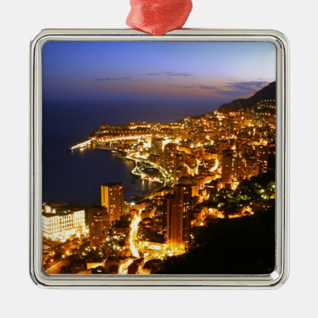 Monte Carlo, Monaco Metal Tree Decoration (Front)