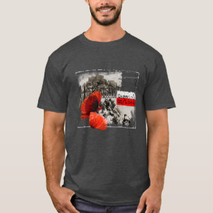 Monte Cassino Battle WW2 Czerwone Maki Poland T-Shirt