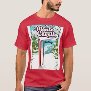monte cavallo Italy Ski poster T-Shirt