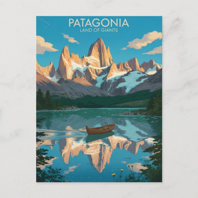 Monte Fitz Roy Patagonia Holiday Postcard (Front)