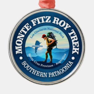 Monte Fitz Roy Trek (C) Metal Tree Decoration