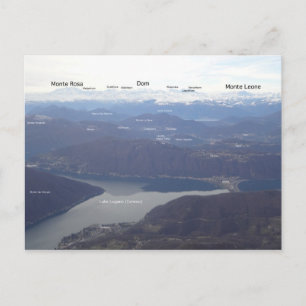 Monte Generoso - Swiss Alpine Skyline Postcard