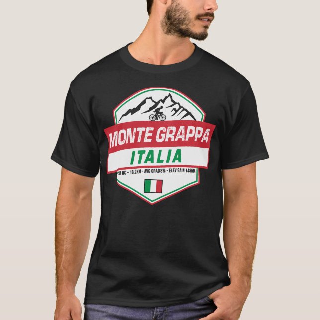 Monte Grappa Cycling Italy T-Shirt (Front)