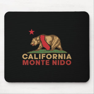 Monte Nido California Vintage Bear Retro State Mouse Mat