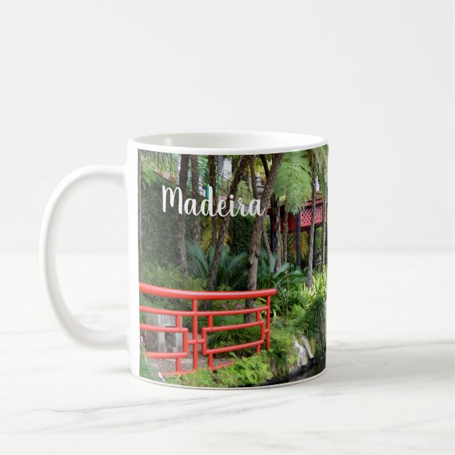 Monte Palace Madeira Tropical Gardens Fish Ponds Coffee Mug (Left)