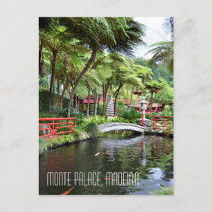 Monte Palace Tropical Gardens Madeira Portugal Postcard