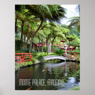 Monte Palace Tropical Gardens Madeira Portugal Poster