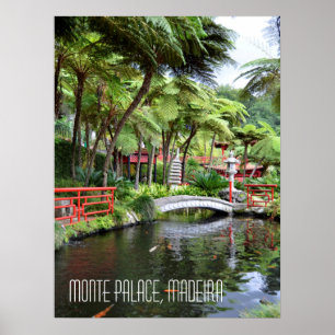 Monte Palace Tropical Gardens Madeira Portugal Poster