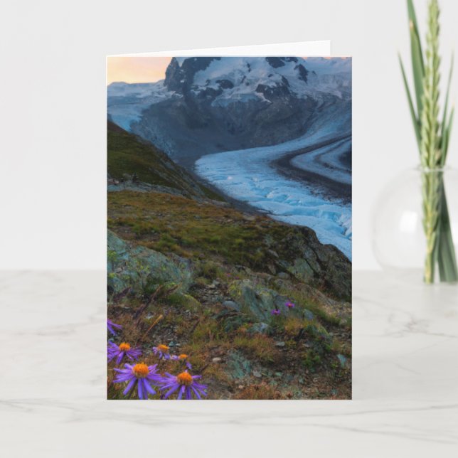 Monte Rosa Glacier | Switzerland Card (Front)