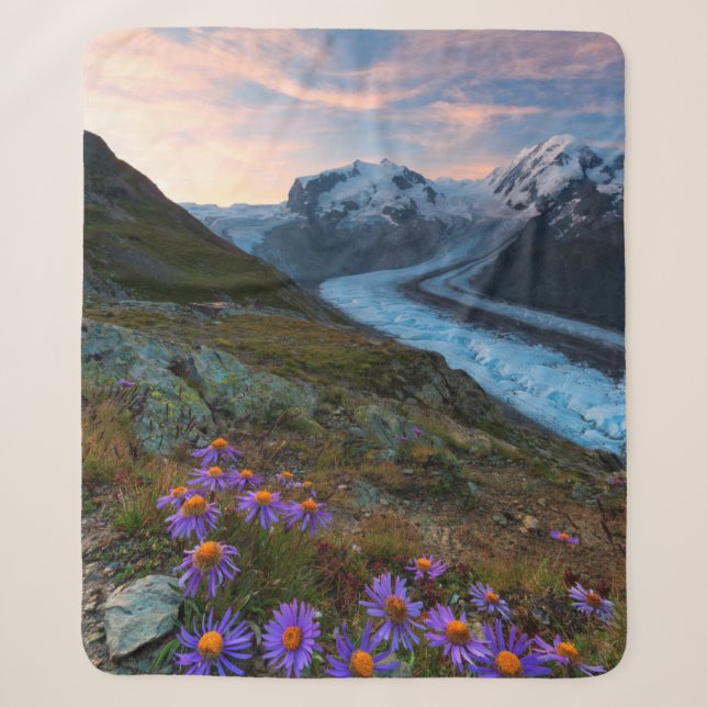 Monte Rosa Glacier | Switzerland Sherpa Blanket (Front)
