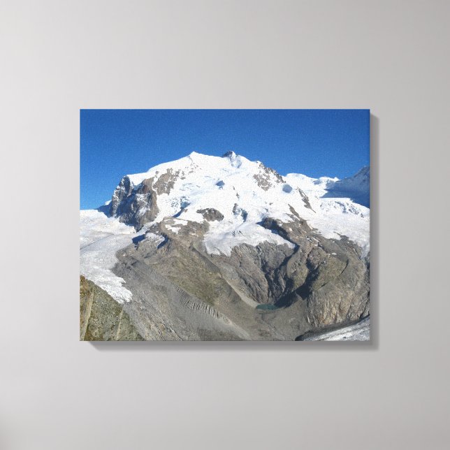 Monte Rosa, Swiss Alps Canvas Print (Front)