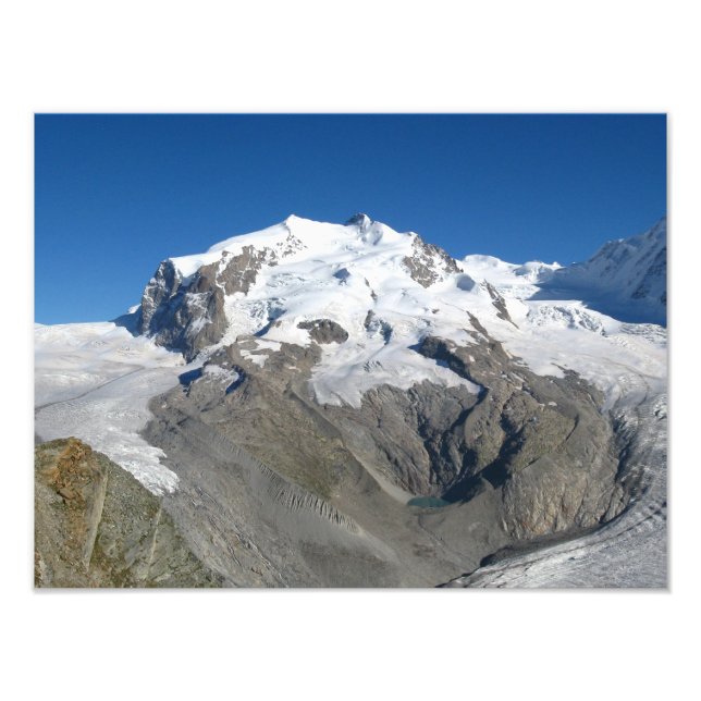 Monte Rosa, Swiss Alps Photo Print (Front)