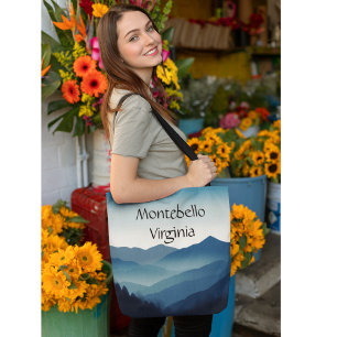 Montebello VA Blue Ridge Mountains Aesthetic Tote Bag