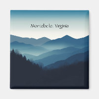Montebello VA Blue Ridge Mountains Custom Magnet