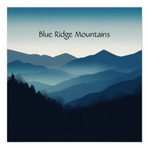 Montebello VA Blue Ridge Mountains Custom Poster