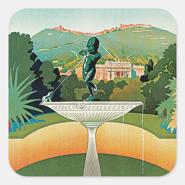 Montecatini Square Sticker (Front)