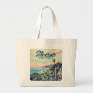 Montecito California Santa Barbara Coastline Large Tote Bag