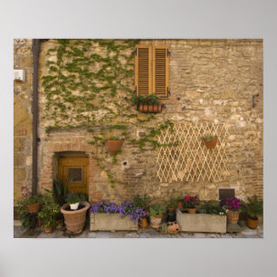 Montefollonico, Val d'Orcia, Siena province, Poster