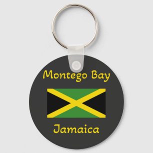 Montego Bay Jamaica – Jamaican Flag Keychain