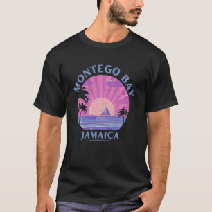 Montego Bay - Jamaica - Palm Sunset Vacation Saili T-Shirt