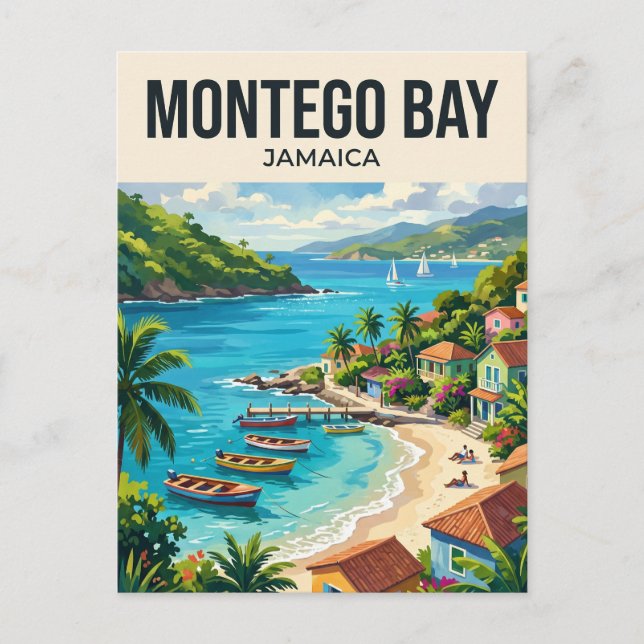 Montego Bay Jamaica Postcard (Front)