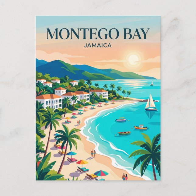 Montego Bay Jamaica Postcard (Front)