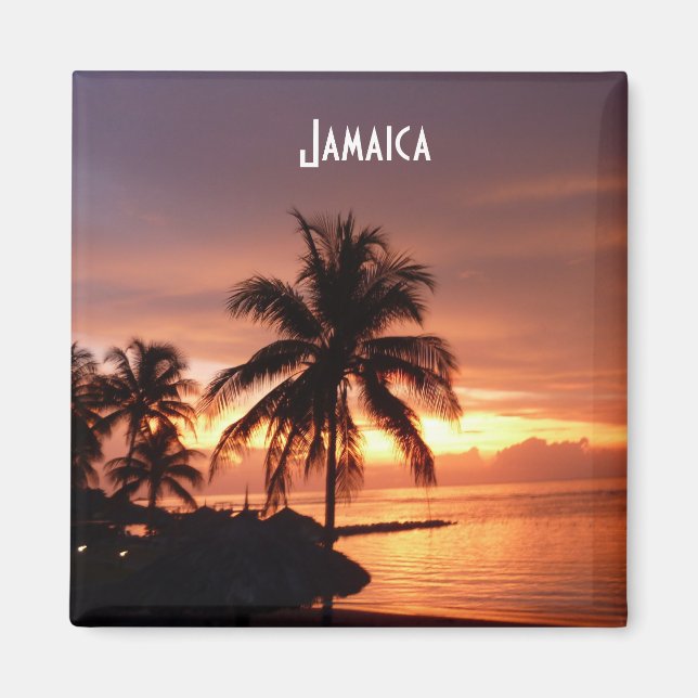 Montego Bay Jamaica Sunset Photo Magnet (Front)