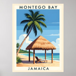 Montego Bay Jamaica Travel Art - TROPICAL ISLAND Poster